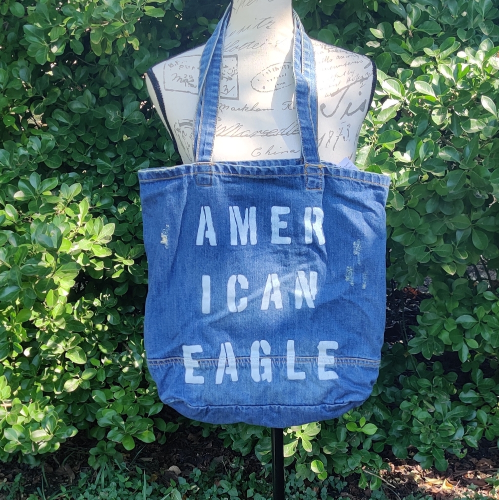 American Eagle Blue jean bag